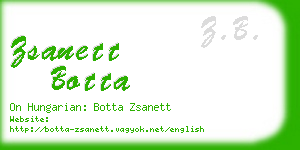 zsanett botta business card